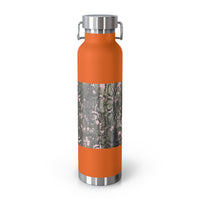 Stylish Copper Vacuum Insulated Bottle, 22oz - Trendy Snakeskin Design