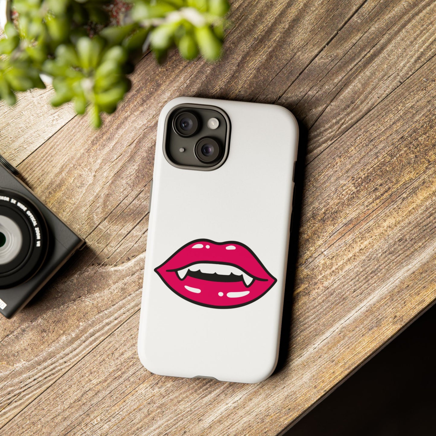 Vampire Mouth Phone Case - Tough Cases for Halloween, Gift for Spooky Lovers, Quirky Phone Accessories, Fun Tech Gear