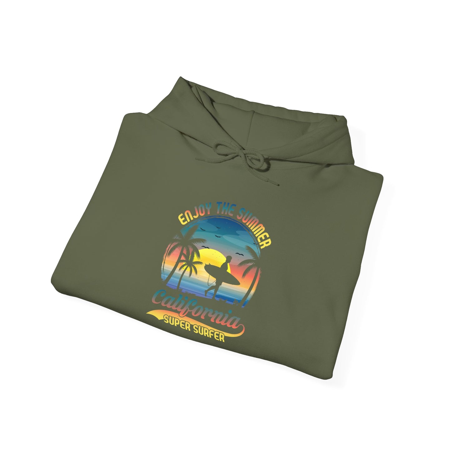 Unisex Heavy Blend™Hooded Sweatshirt California surfing is more than just a sport  it’s a lifestyle,a culture, vibe  🌊🏄‍♂️