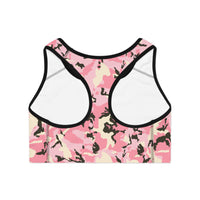 Pink Camo Sports Bra - Stylish Activewear for Fitness Lovers