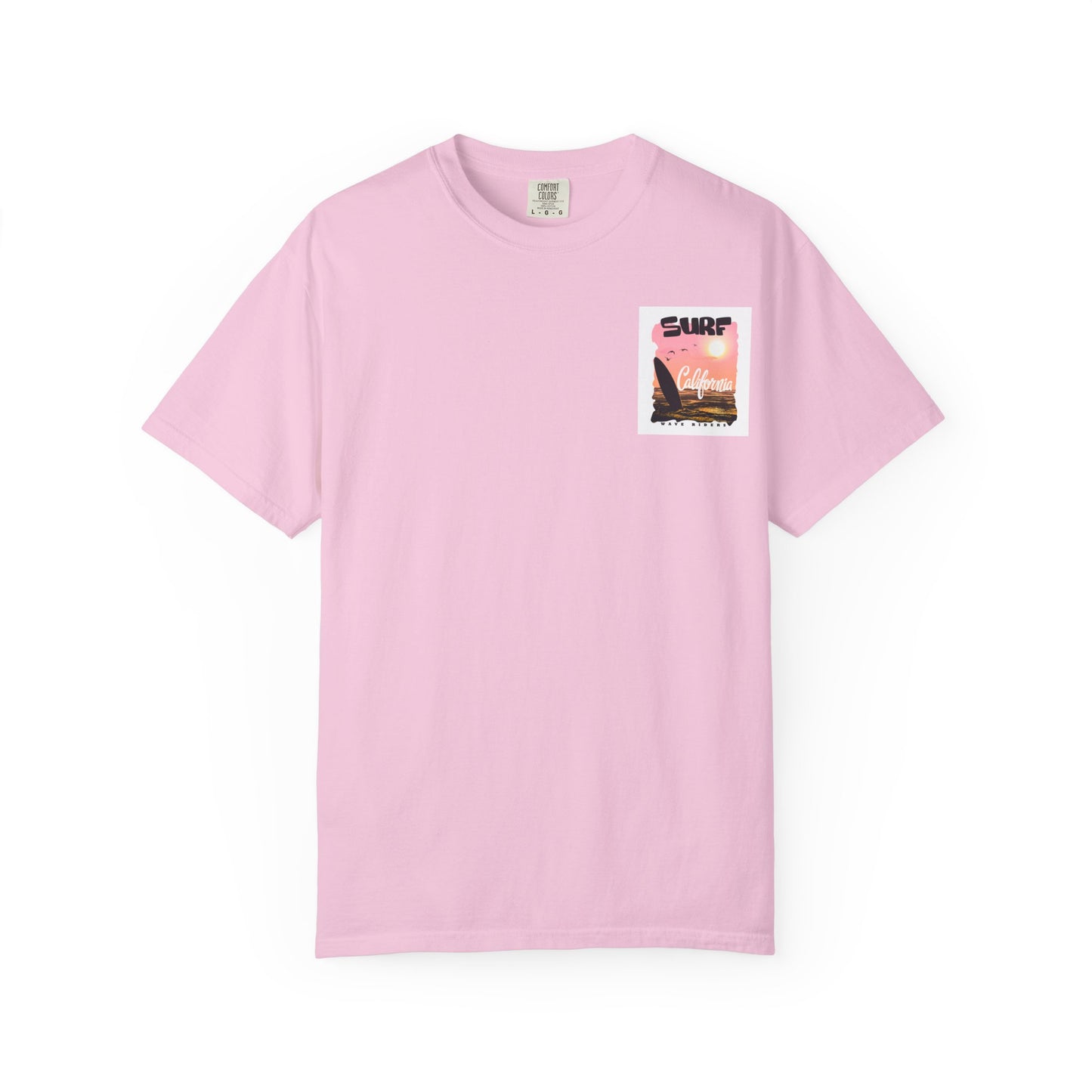 California Surf Graphic Tee - Unisex Garment-Dyed T-Shirt for Beach Lovers, Summer Vibes, Gift for Surfers, Casual Wear,
