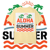 Aloha Summer Unisex T-Shirt, Beach Shirt, Vacation Tee, Summer Apparel, Tropical Graphic Tee, iconic Waikiki Beach Maui ,Oahu