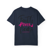 Inspirational Garment-Dyed T-Shirt, Faith Over Fear Tee, Motivational Unisex Fashion, Positive Vibes T-Shirt, Courage Shirt