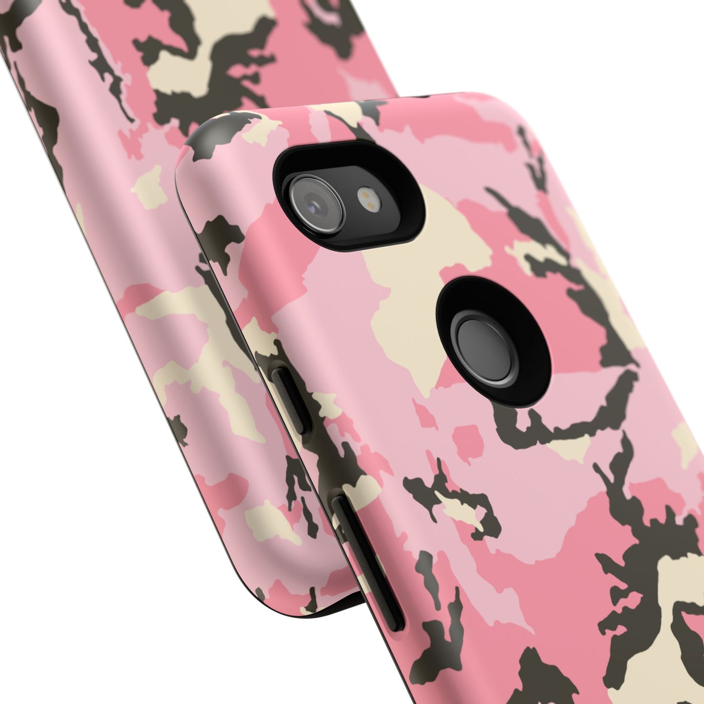 Stylish Tough Phone Case – Pink Camo Design for Bold Protection  Make a statement while keeping your phone safe with this eye-catching pink camouflage case that blends fashion with durability.