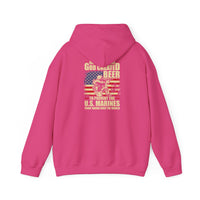 God Created Beer Hoodie, Marine Sweatshirt - Funny Drinking Gift, Unisex Pullover, Alcohol Lover, Birthday Present, Cool