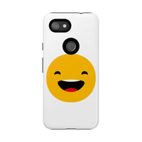 Happy Face Tough Phone Case - Durable Protection with Smile Design