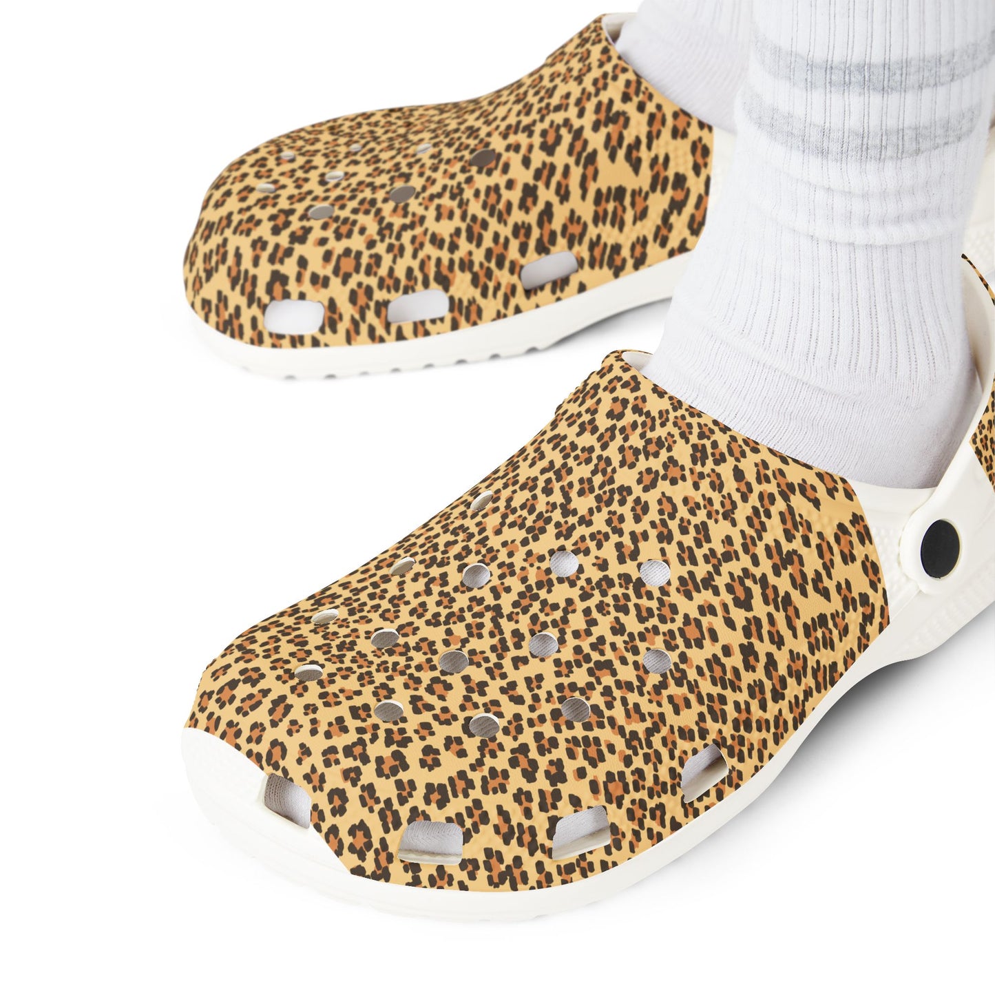 Leopard Print EVA Foam Clogs - Stylish Comfort for Everyday Wear