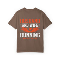 Unisex Husband and Wife Running T-Shirt - Partners for Life - Casual Gift for Couples