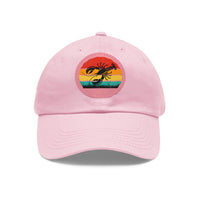 Lobster Themed Dad Hat with Leather Patch - Vintage Style Cap for Seafood Lovers
