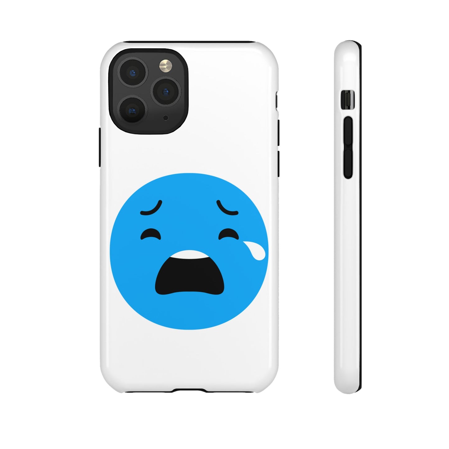 Funny Sad Face Phone Case - Tough and Stylish