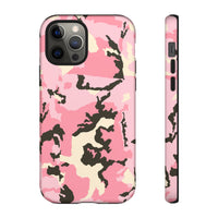 Stylish Tough Phone Case – Pink Camo Design for Bold Protection  Make a statement while keeping your phone safe with this eye-catching pink camouflage case that blends fashion with durability.