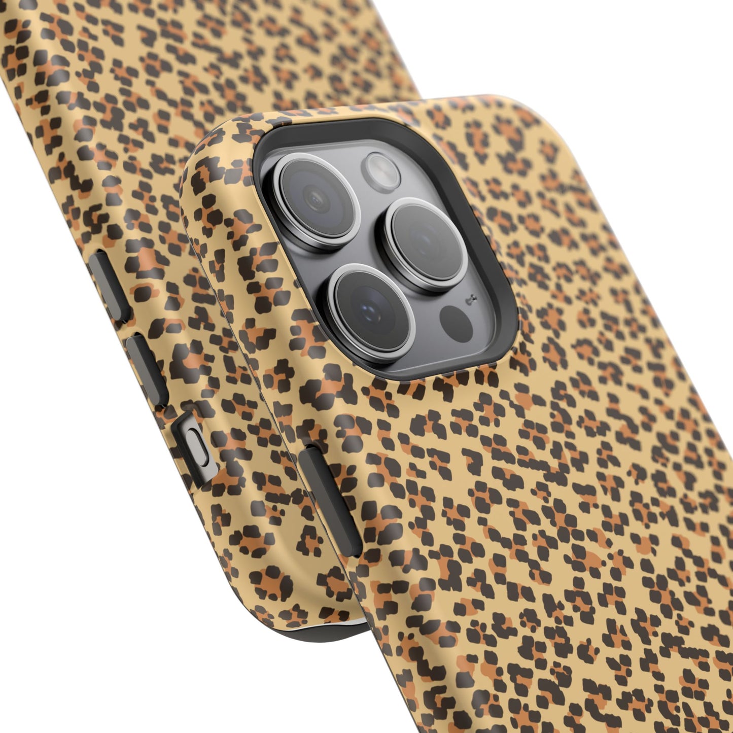 Leopard Print Magnetic Tough Case for iPhone – Bold Style, Rugged Protection  Make a fierce statement while keeping your iPhone safe with this stylish and durable magnetic tough case featuring a trendy leopard print design.