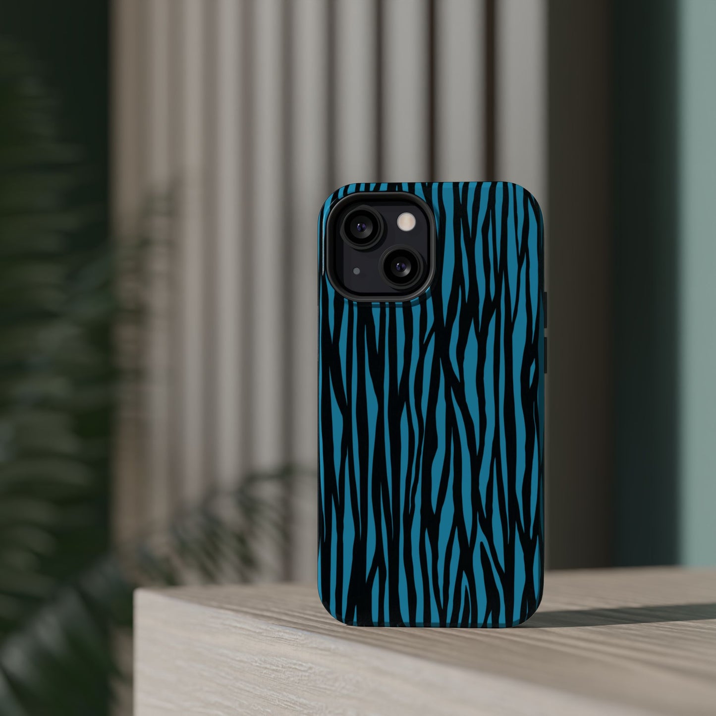 Zebra Print Magnetic Tough Case for iPhone - Durable & Stylish Phone Protection