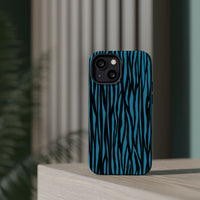 Zebra Print Magnetic Tough Case for iPhone - Durable & Stylish Phone Protection