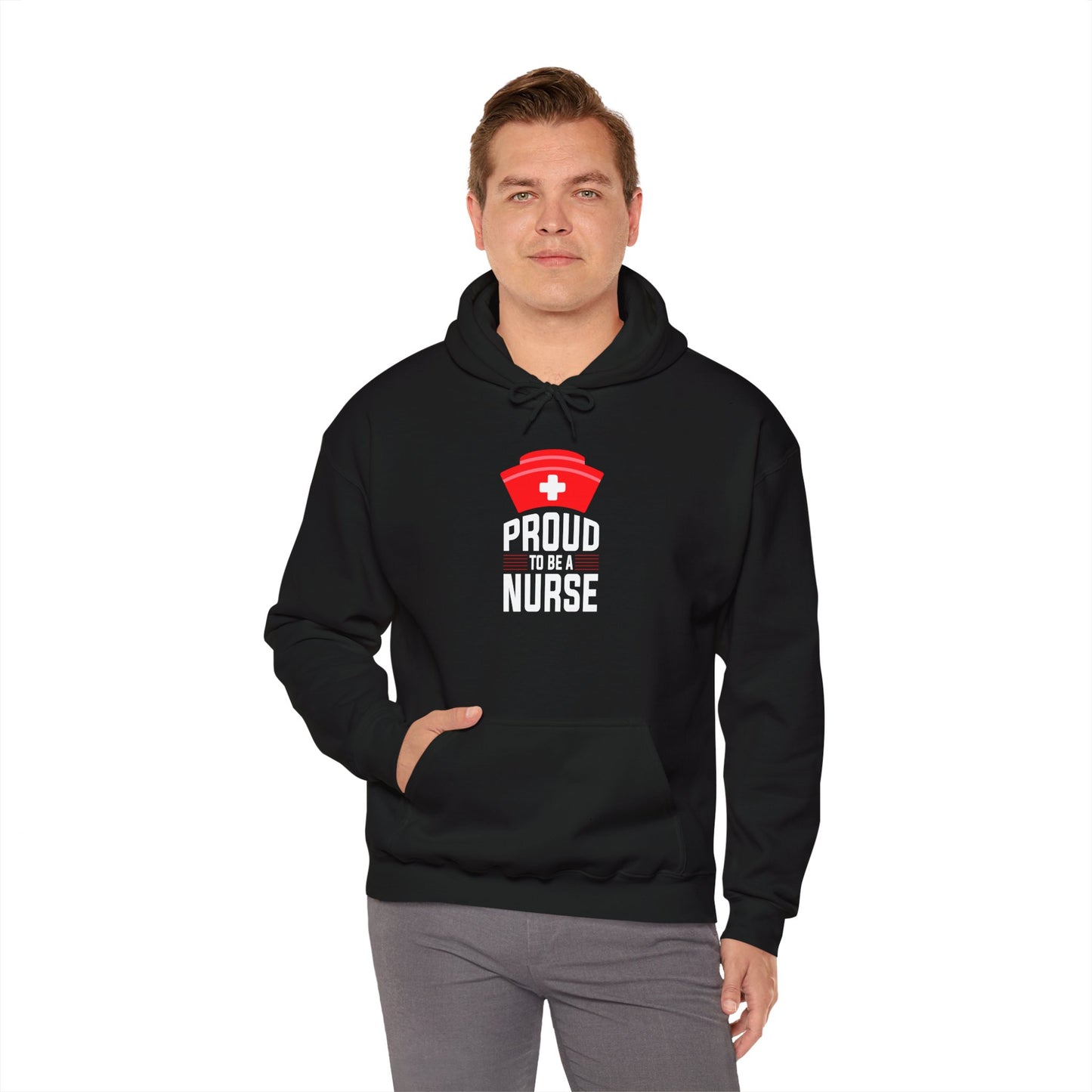 Nurse Life Hoodie - Unisex Heavy Blend™ Sweatshirt with Red Cross Design