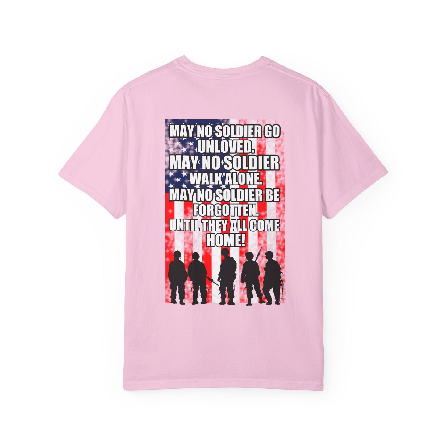 Patriotic T-shirt for Veterans, Memorial Day, Independence Day, Military Support, Casual Wear, Unisex Tee