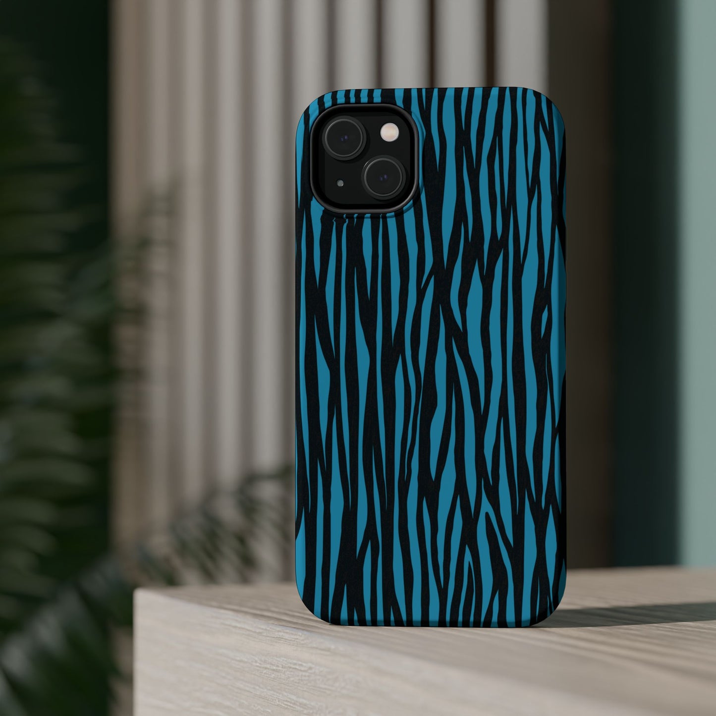 Zebra Print Magnetic Tough Case for iPhone - Durable & Stylish Phone Protection