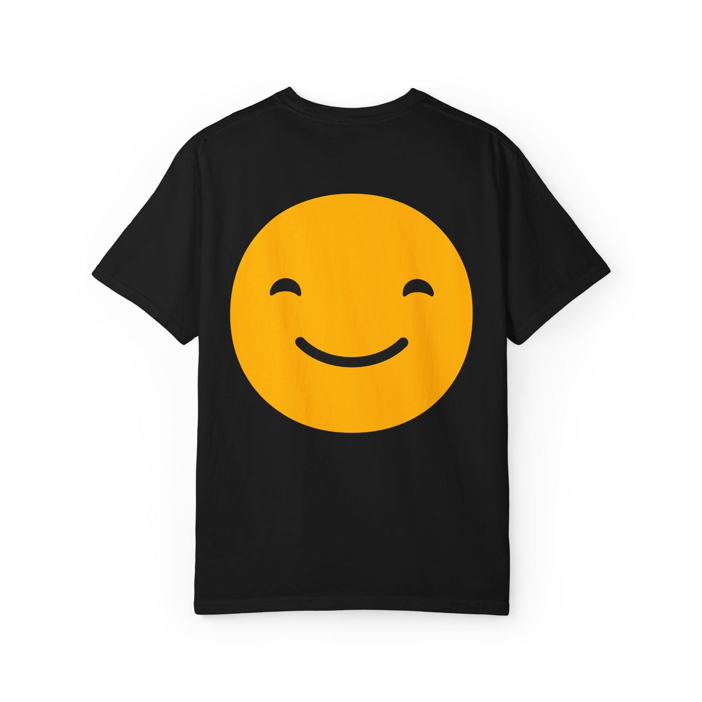 Happy Face Garment-Dyed T-shirt for Positive Vibes