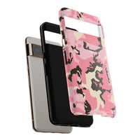 Stylish Tough Phone Case – Pink Camo Design for Bold Protection  Make a statement while keeping your phone safe with this eye-catching pink camouflage case that blends fashion with durability.