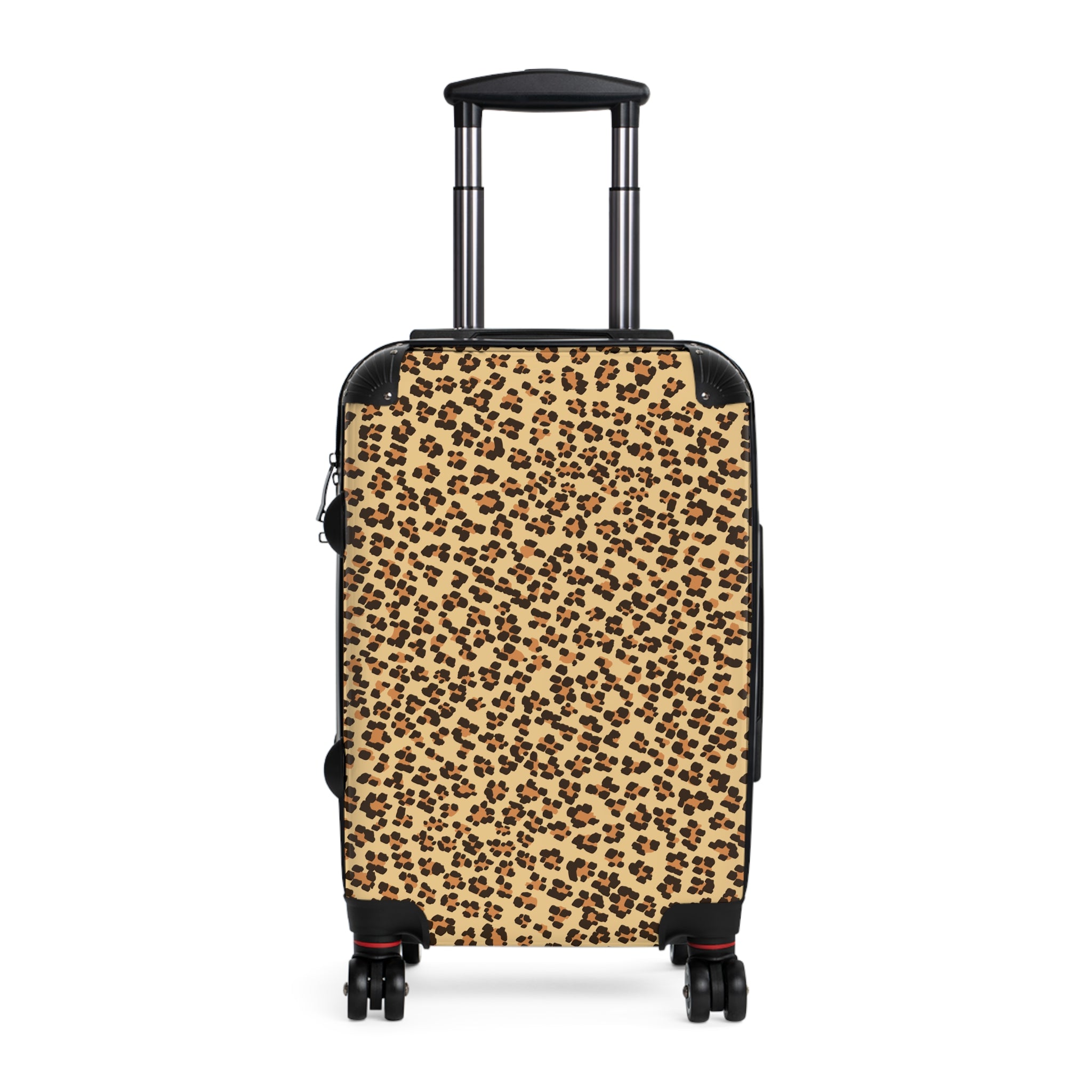 Stylish Leopard Print Carry-On Suitcase