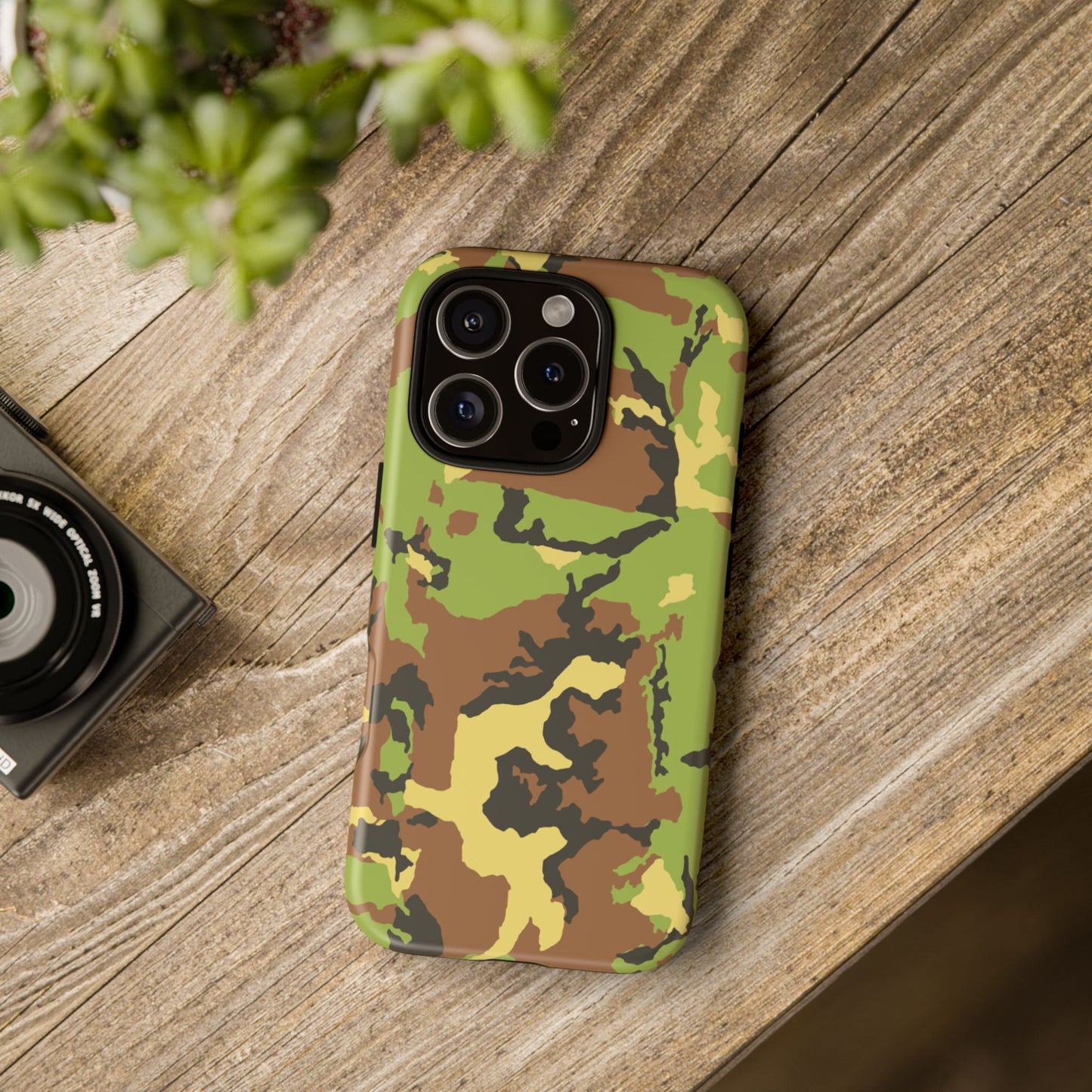 Camo Tough Phone Case - Durable Military Style Cover for Adventure Lovers