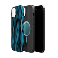 Zebra Print Magnetic Tough Case for iPhone - Durable & Stylish Phone Protection