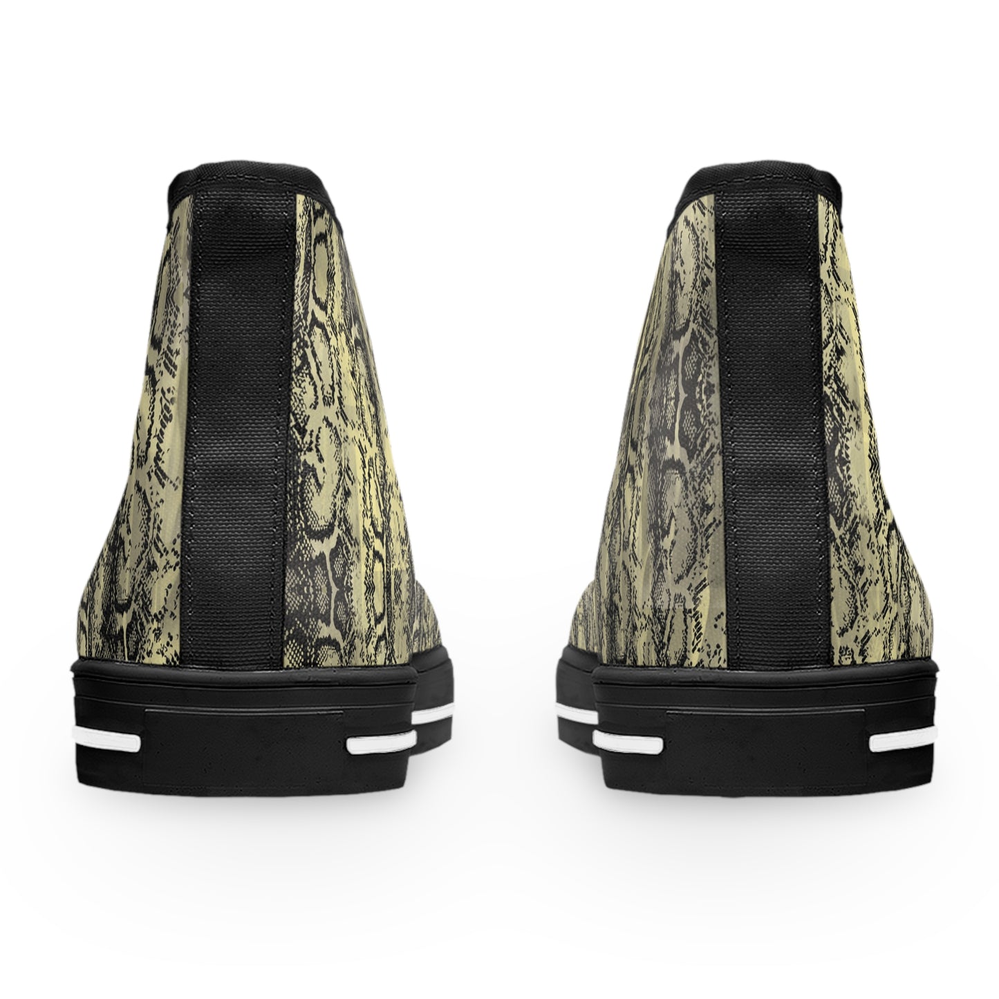 Stylish Women's High Top Sneakers – Python Print Fashion Footwear