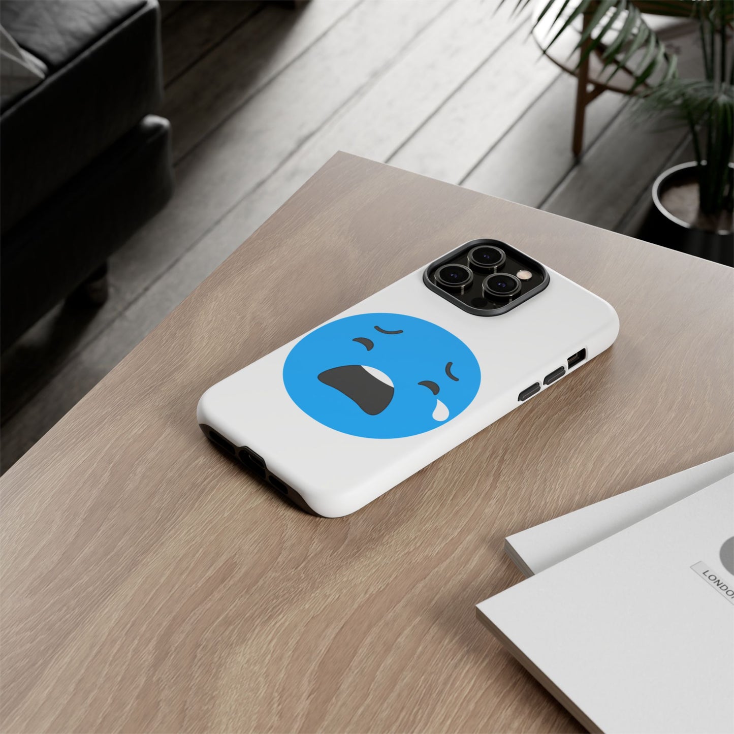 Funny Sad Face Phone Case - Tough and Stylish