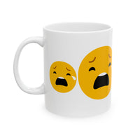 Funny Emotion Ceramic Mug - 11oz & 15oz - Perfect Gift for Friends and Family