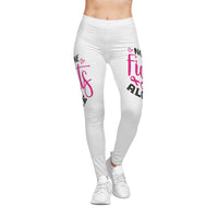 Empowering Women's Leggings - No One Fights Alone, Athletic Wear, Casual Tights, Fitness Apparel, Supportive Fashion