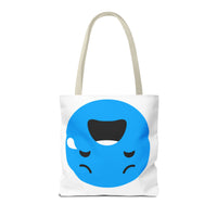 Emotional Expression Tote Bag - Cute Sad Face Design