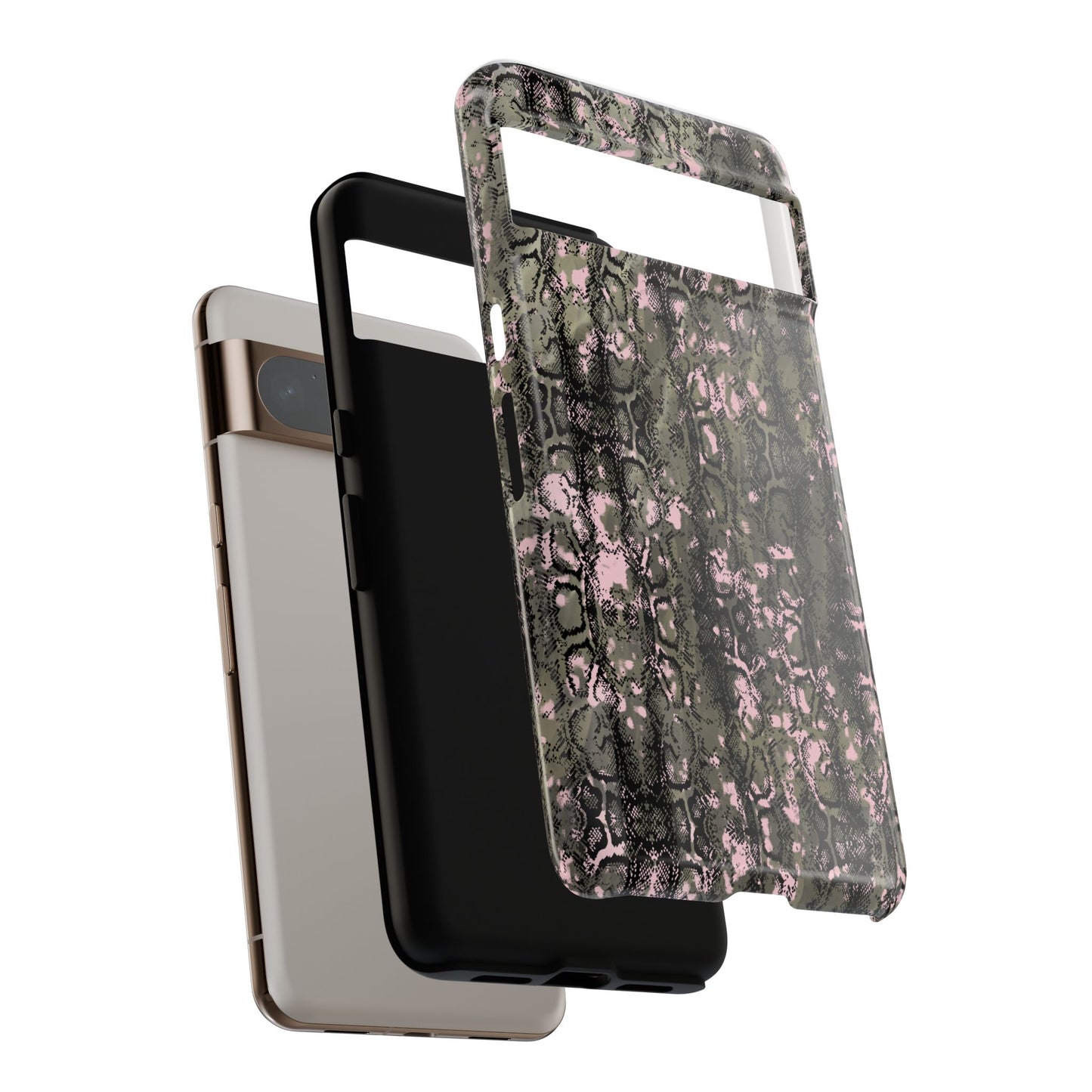Camo Snake Pattern Phone Case – Rugged Protection Meets Bold Style  Turn heads while protecting your phone with this fierce camo snake pattern case—where urban edge meets outdoor grit.