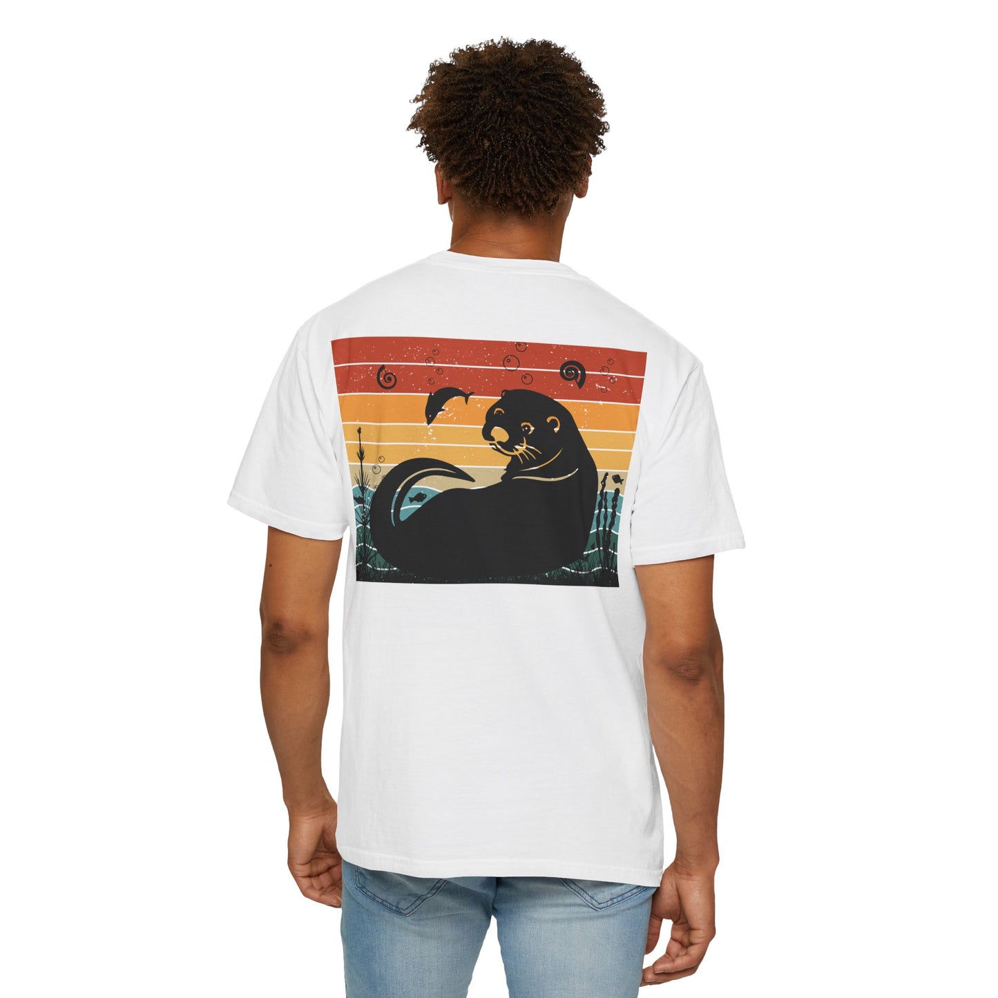 Retro Otter Graphic Unisex T-Shirt – Perfect for Animal Lovers