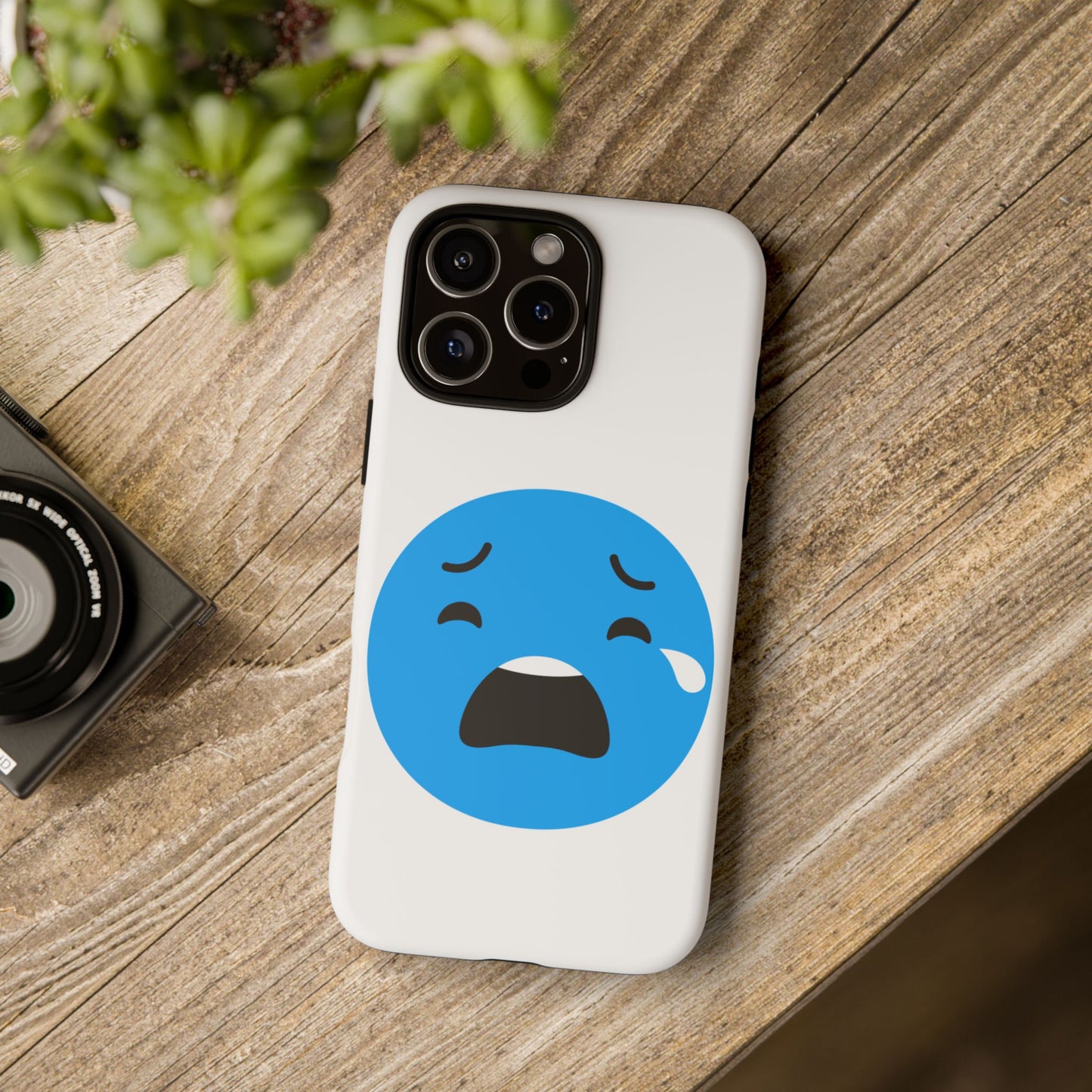 Funny Sad Face Phone Case - Tough and Stylish
