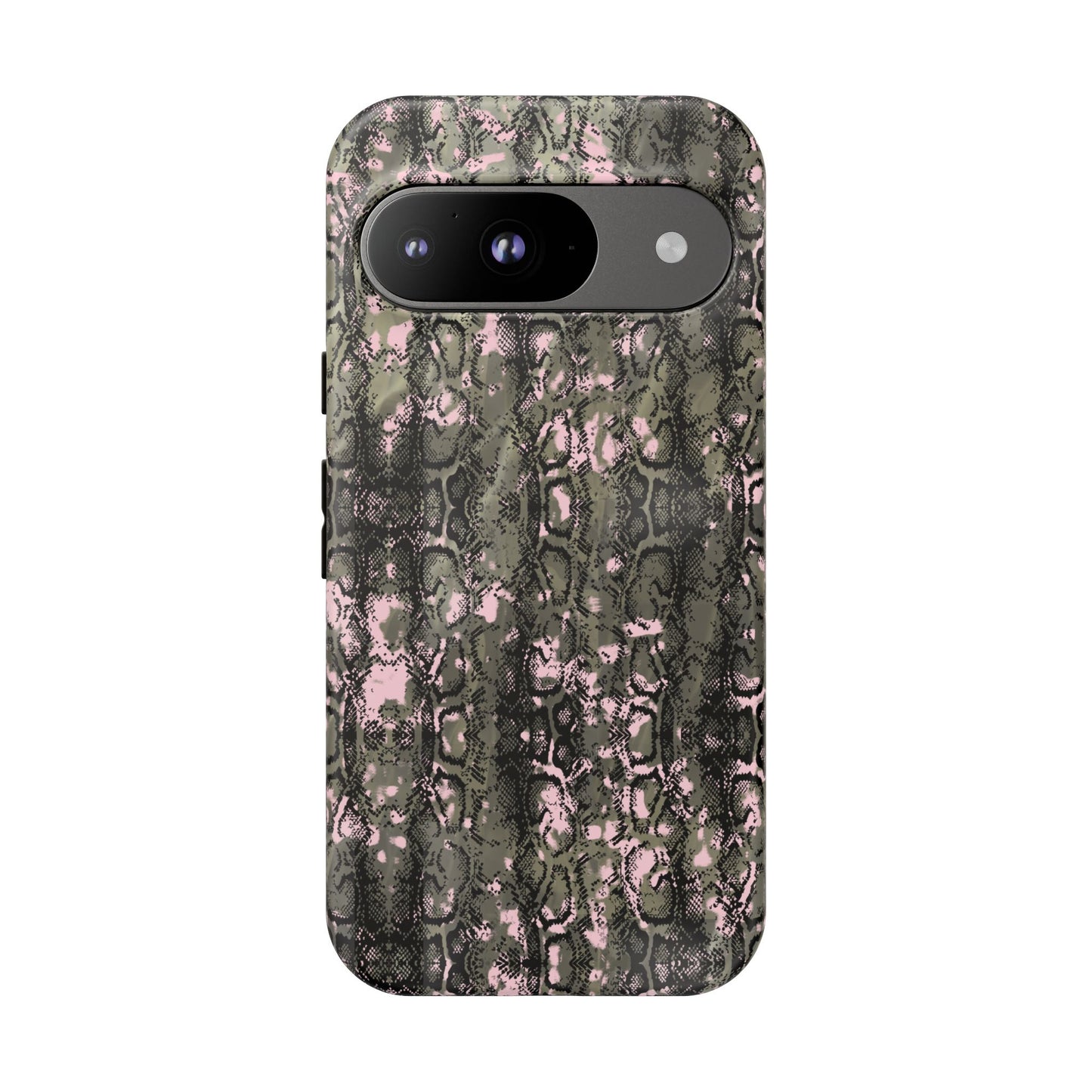 Camo Snake Pattern Phone Case – Rugged Protection Meets Bold Style  Turn heads while protecting your phone with this fierce camo snake pattern case—where urban edge meets outdoor grit.