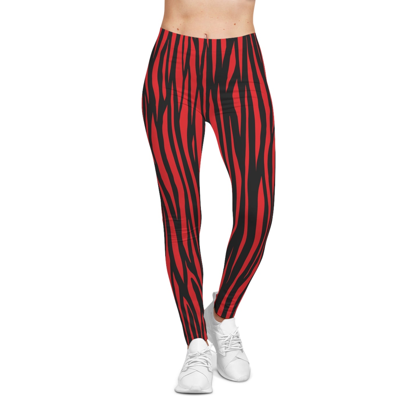Fierce Tiger Print Leggings for Women, Trendy Activewear, Workout Gear, Casual Fashion, Gym Apparel, Unique Gifts