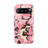 Stylish Tough Phone Case – Pink Camo Design for Bold Protection  Make a statement while keeping your phone safe with this eye-catching pink camouflage case that blends fashion with durability.