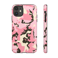 Stylish Tough Phone Case – Pink Camo Design for Bold Protection  Make a statement while keeping your phone safe with this eye-catching pink camouflage case that blends fashion with durability.