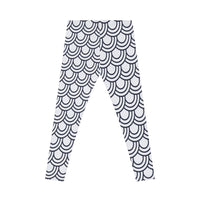 Chic Wave Pattern Women's Casual Leggings