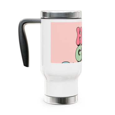 Stainless Steel Travel Mug with Handle, 14oz