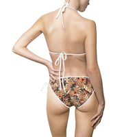 Tropical Floral Women's Bikini Swimsuit - Perfect for Beach Days and Summer Fun