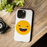 Happy Face Tough Phone Case - Durable Protection with Smile Design