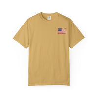 Patriotic Garment-Dyed T-Shirt - Vintage American Flag Design