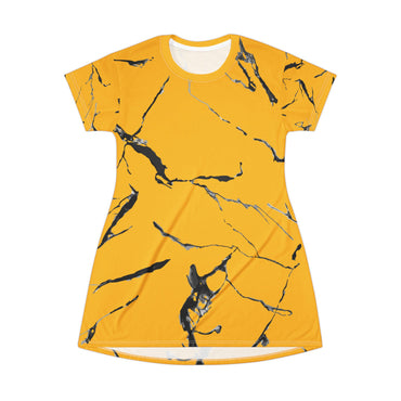 Chic Marble T-Shirt Dress | Stylish Summer Dress, Casual Outfit, Marble Print Design, Trendy Women's Wear, Gift for Her