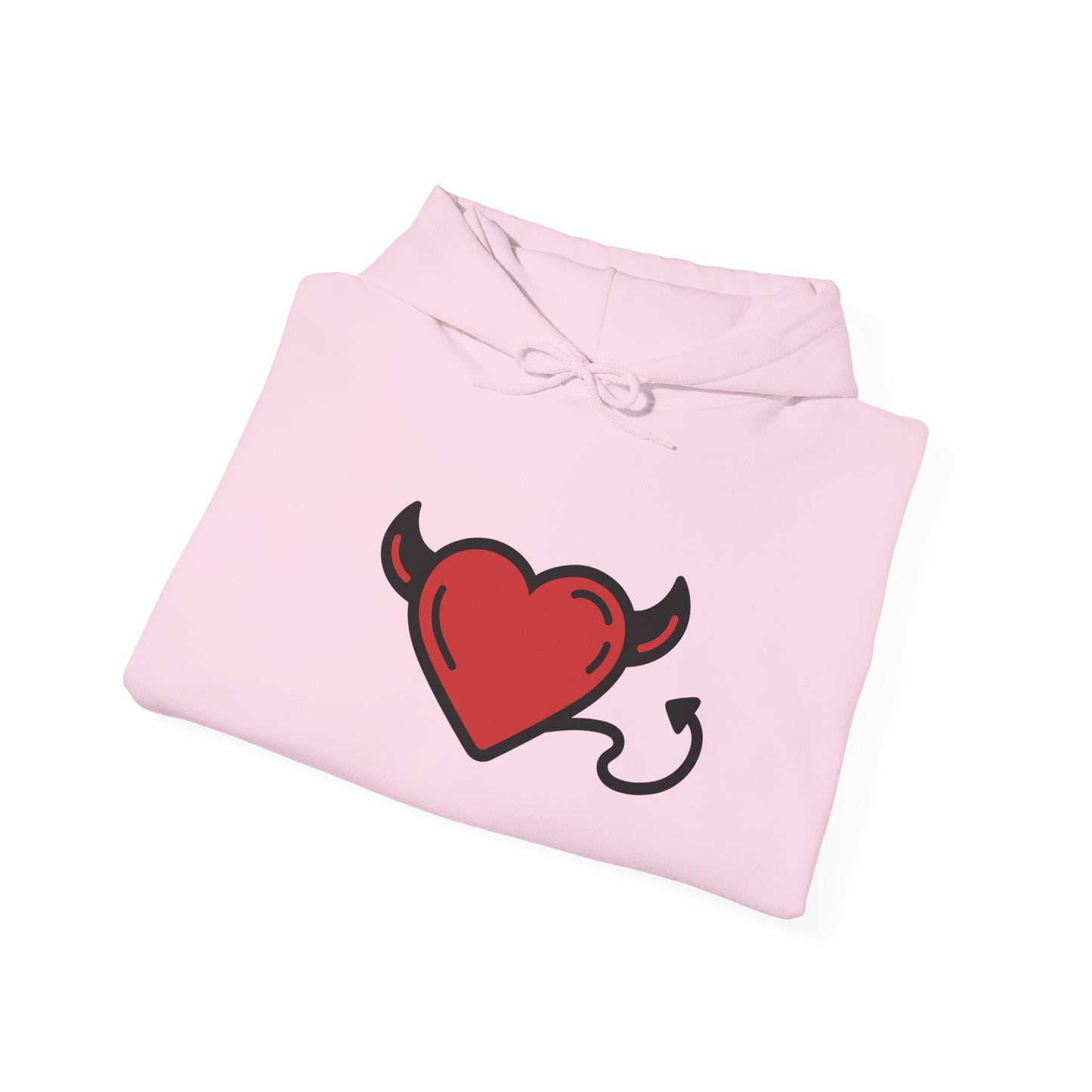 Devilish Heart Hoodie - Unisex Heavy Blend™ Sweatshirt for Fun-Loving Spirits