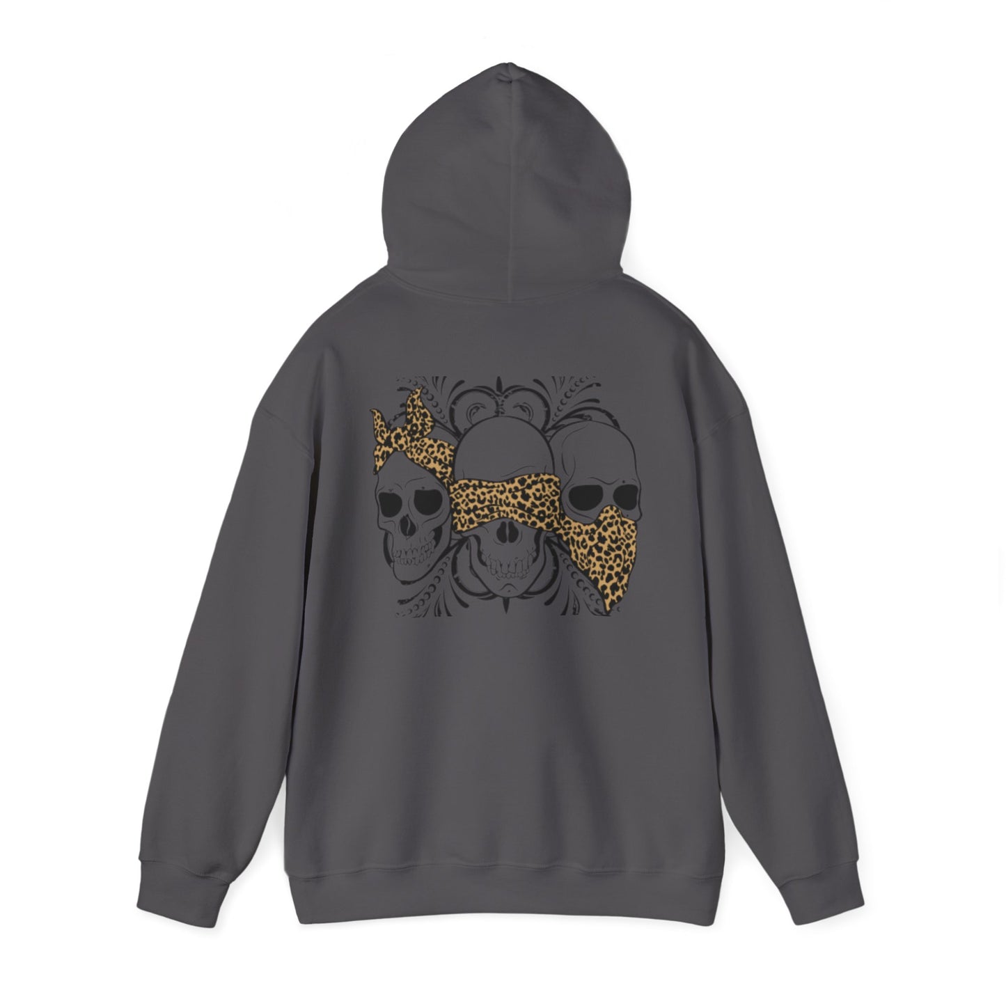 Skull Print Hoodie - Unisex Sweatshirt