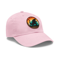 Adventure Dad Hat with Leather Patch – Perfect for Outdoor Enthusiasts