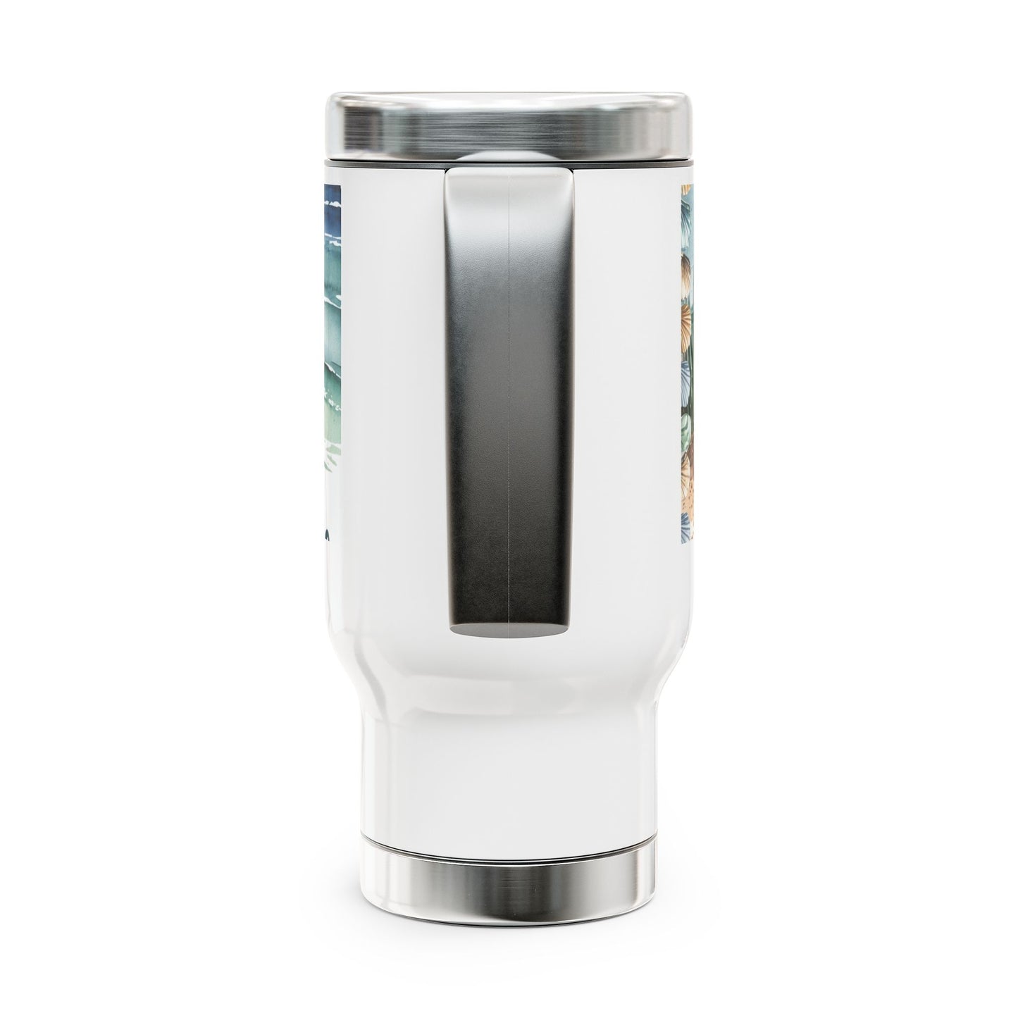 Stainless Steel Travel Mug with Handle, 14oz