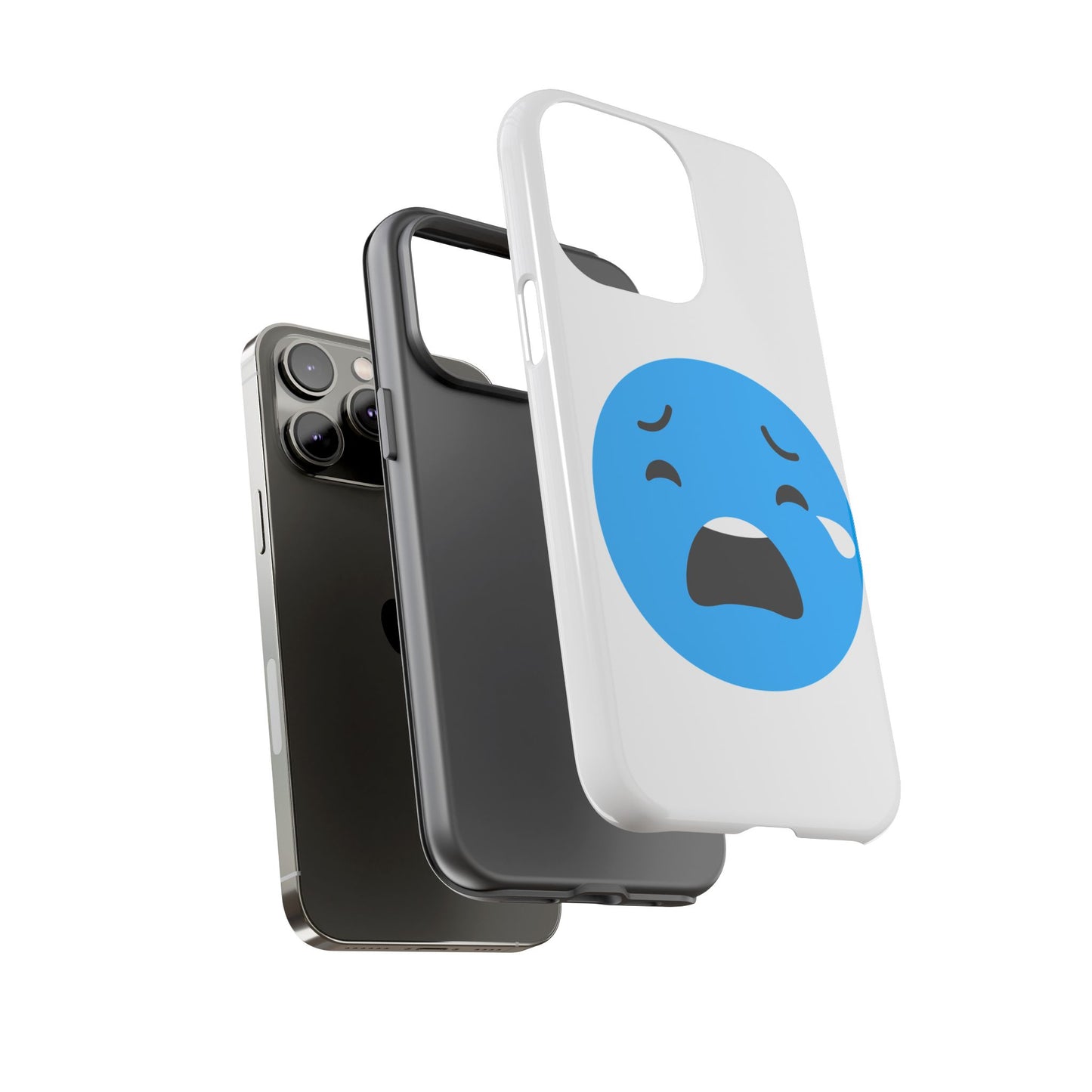Funny Sad Face Phone Case - Tough and Stylish