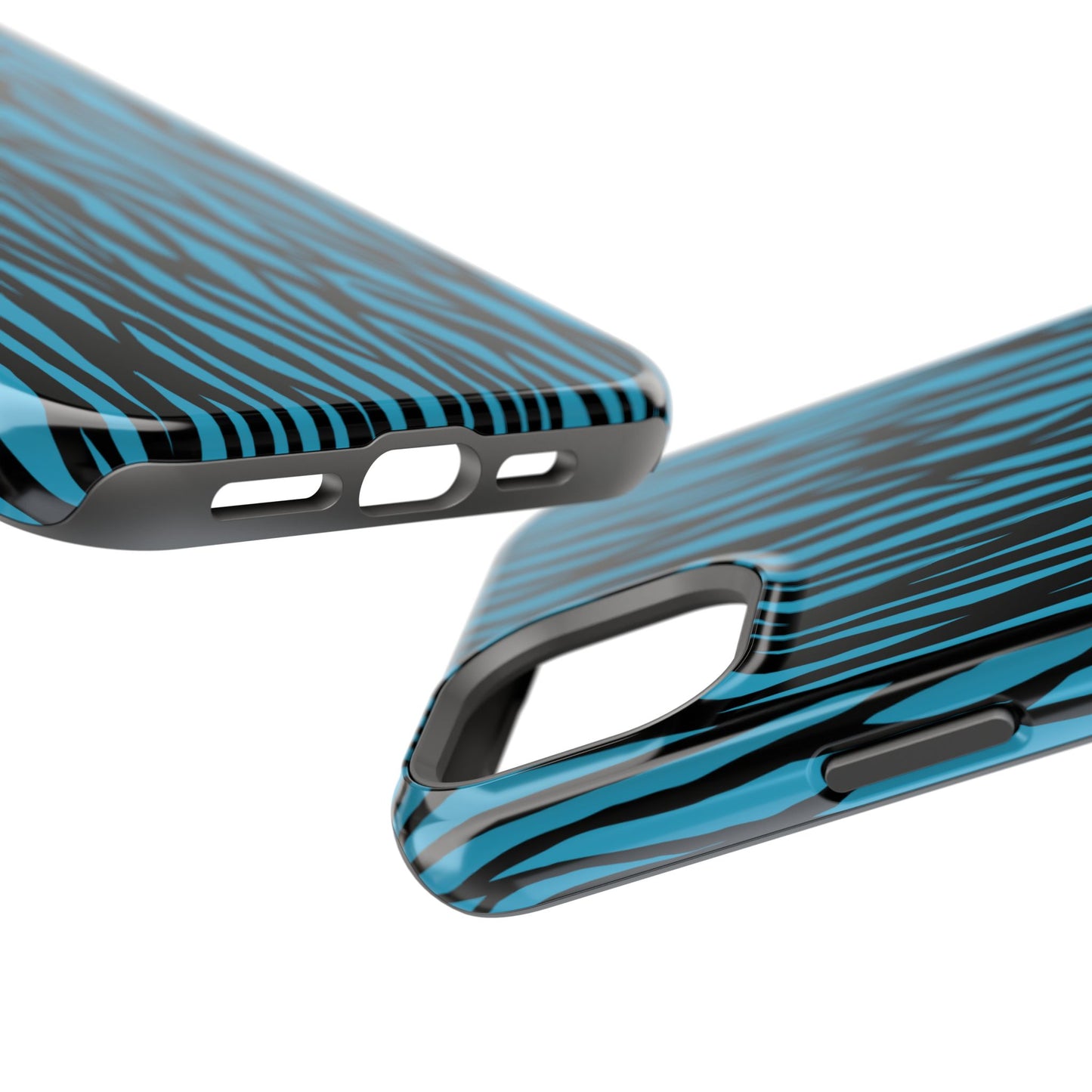 Zebra Print Magnetic Tough Case for iPhone - Durable & Stylish Phone Protection